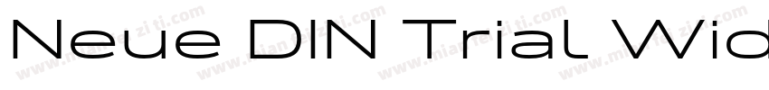 Neue DIN Trial Wide Light字体转换